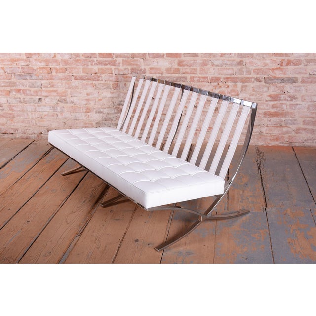 Bauhaus Barcelona Sofa by L.M. Van Der Rohe for Knoll Inc, 1960s For Sale - Image 10 of 11