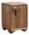 Walnut and Glazed Ceramic Nightstand by Alexander Knysch For Sale