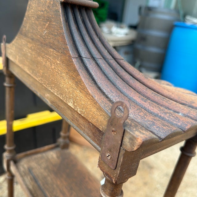 Late 19th Century Wooden Tiered Etagere With Pagoda-Style Top For Sale - Image 9 of 12