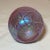 Obg Hand Blown Studio Aurene Relief Spider Web Iridescent Art Glass Paperweight For Sale - Image 9 of 12