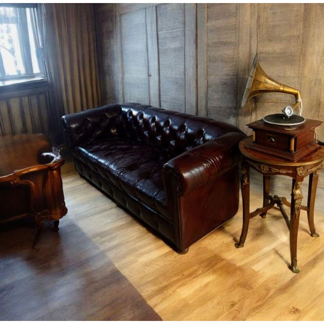 Traditional Experience Timeless Elegance With the Vintage Ethan Allen Chesterfield Collection For Sale - Image 3 of 12