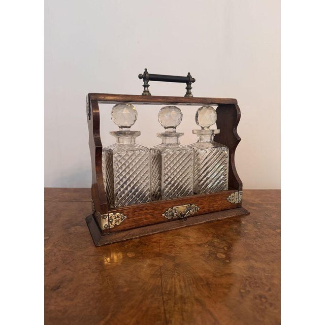 Antique Victorian Tantalus, 1880, Set of 4 For Sale - Image 6 of 7