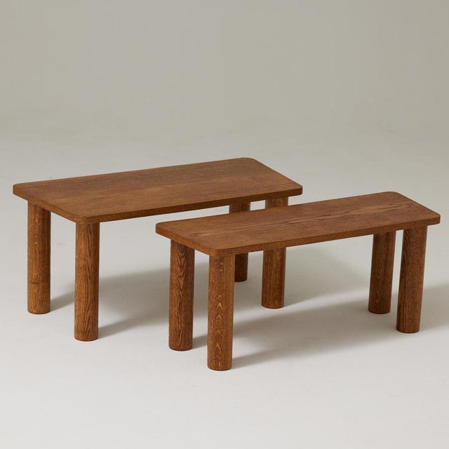 Mid-Century Modern Wood Coffee Tables, 1950, Set of 2 For Sale - Image 8 of 18