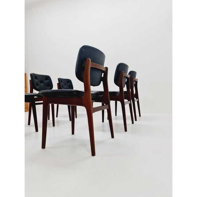 Danish teak dining chairs 1960s, set of 6 The chair frames are made from solid teak and are in good condition. Made in...
