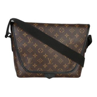 Monogram Macassar Canvas Magnetic Messenger For Sale