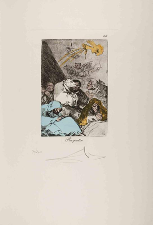 Salvador Dalí­, Rasputin Etching Edition 70/200, 1977, Etching