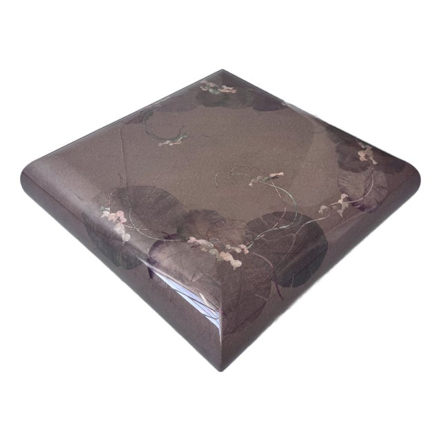 Late 20th Century Postmodern Laquered Floating Coffee Table by Laque Martin For Sale