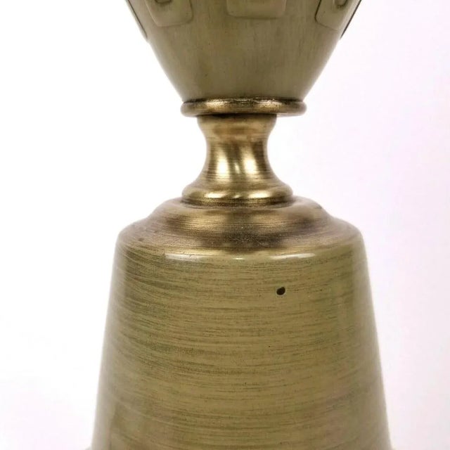 Green Tall Green Lamp Mid Century Modern Lighting Statement Lamp For Sale - Image 8 of 10