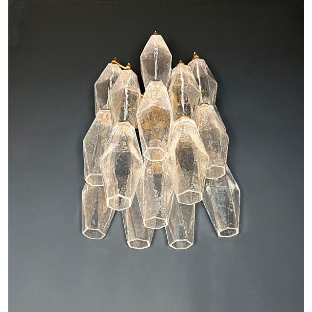 2020s Murano Italian Sconces Poliedri - 16 Iridescent Glass For Sale - Image 5 of 9