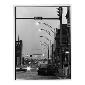 1967 Charlotte North Carolina Nocturne Street Photograph