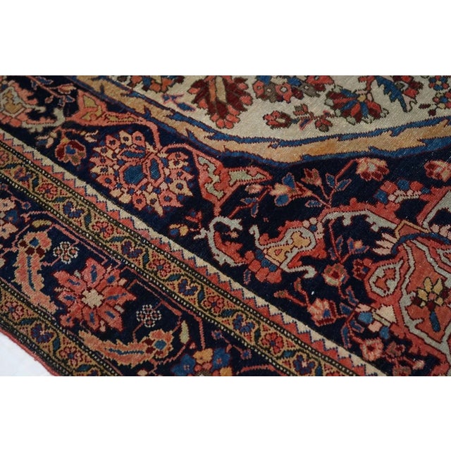19th Century Antique Farahan Sarouk Rug 4'4'' x 6'7'' For Sale - Image 5 of 10