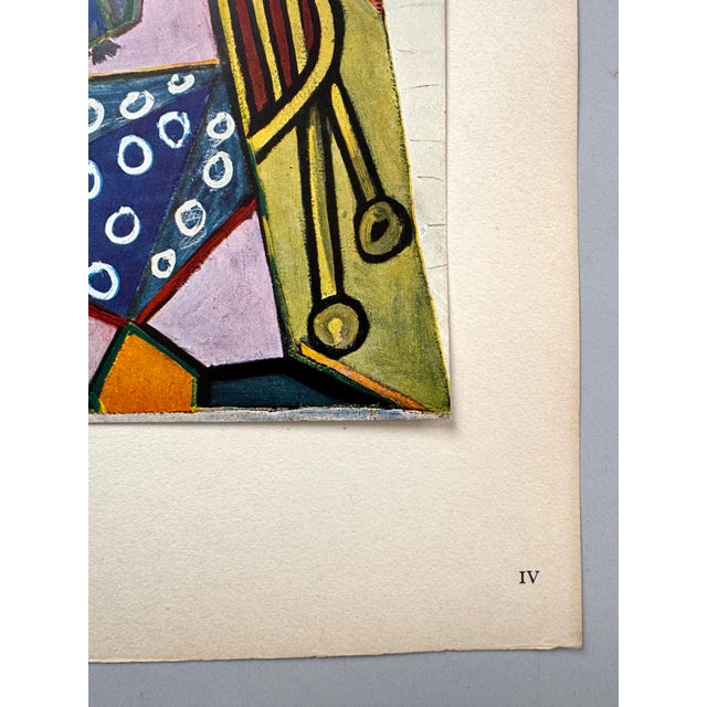 Pablo Picasso Vintage Pablo Picasso Limited Edition Print Femme Assise 1950 For Sale - Image 4 of 8