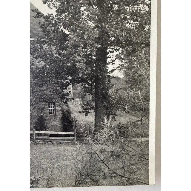 Rare George Washington's Gristmill – Original Vintage Black & White Photograph c.1930s Colonial Revival Era For Sale - Image 10 of 11