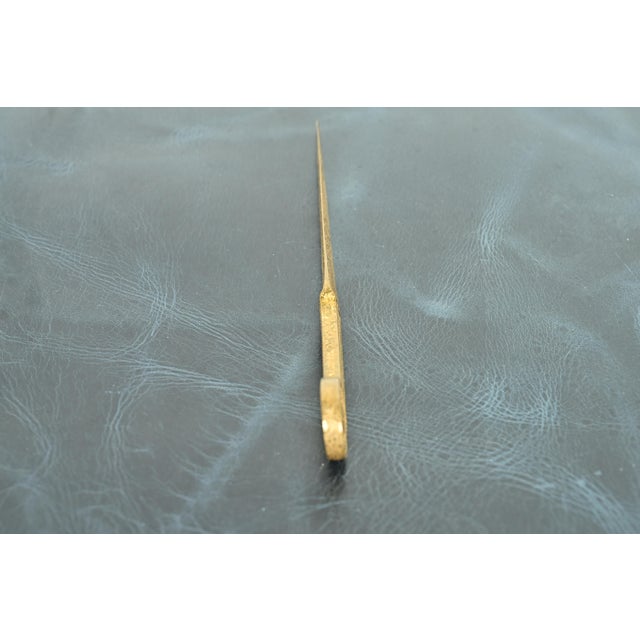 Tiffany Studios New York Adam Pattern Bronze Doré Letter Opener For Sale In South Bend - Image 6 of 10