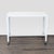 This CB2 desk features a clean white top and sturdy metal frame. It comes with smooth-rolling wheels, making it easy to...