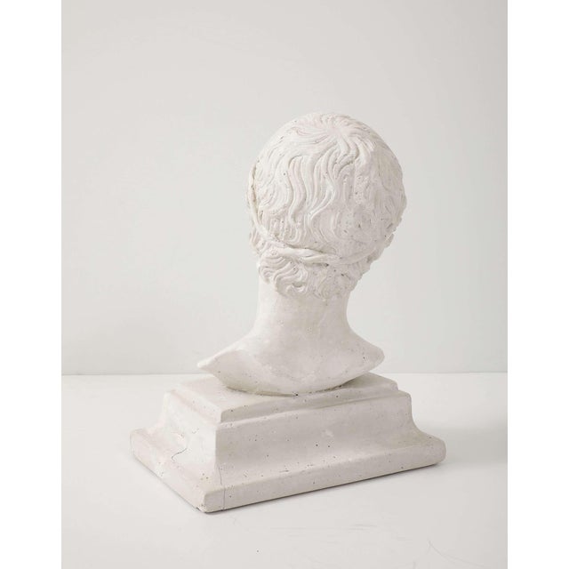 French Plaster Bust of a Classical Youth For Sale - Image 4 of 6