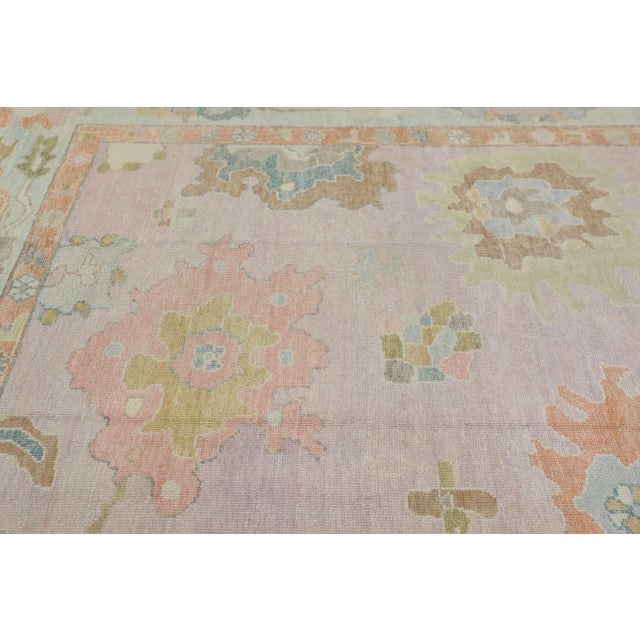 Early 21st Century Modern Turkish Oushak Rug 12'3" X 14'9" For Sale - Image 4 of 10