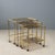Brass and Smoked Glass Nesting Coffee Tables, 1980s, Set of 3 For Sale - Image 9 of 9
