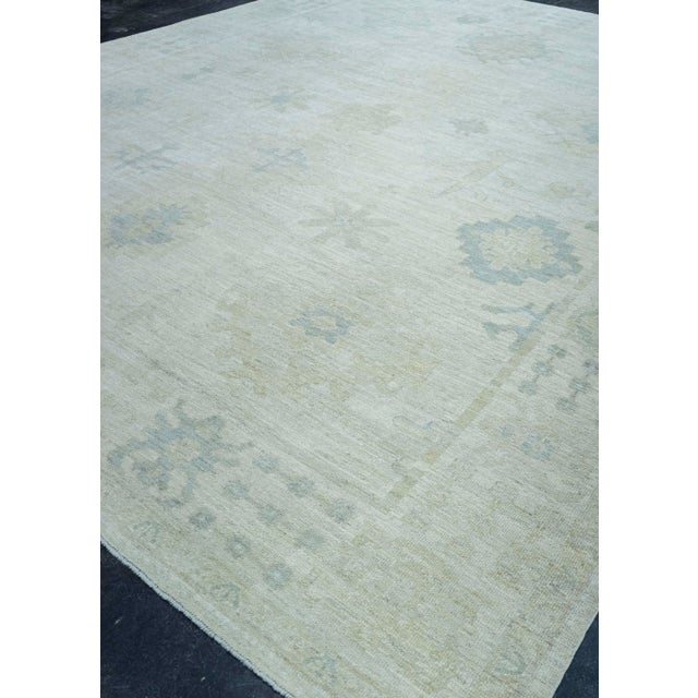 Gray Turkish Oushak Rug 11'8" x 15' #20368 For Sale - Image 8 of 8