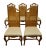 Set of 5 MORGANTON FURNITURE Italian Mediterranean Cane Back Dining Chairs 42" High 21.5" Wide 24" Deep Seat: 18.5" High...
