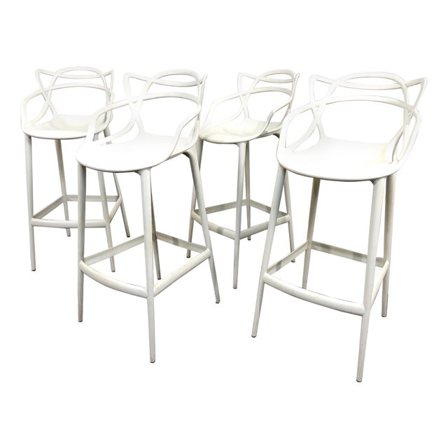 Kartell Bar Stools by Starck & Eugeni Quitllet, Set of 4 For Sale