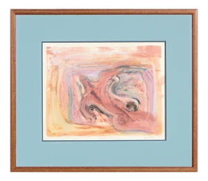 Toni Morley "Survivor" Abstract Expressionist Composition Circa 2000