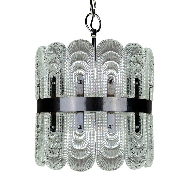 Large Vintage Crystal Chandelier from Kaiser Leuchten, Germany, 1960s For Sale