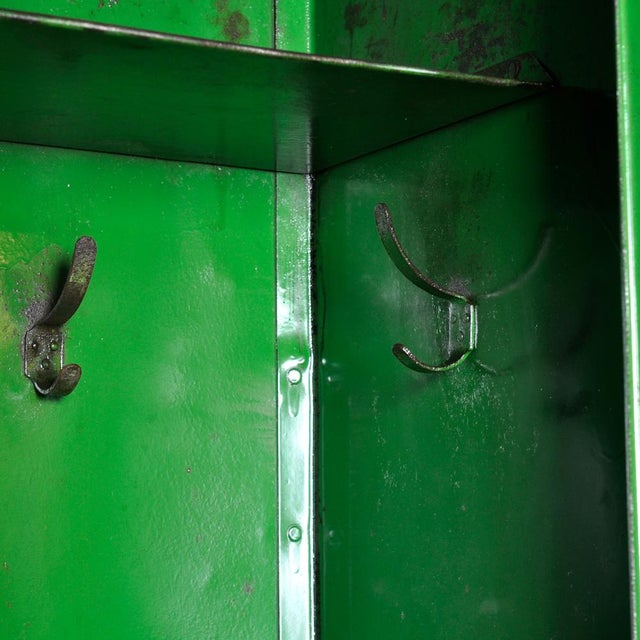 1950s Industrial Green Locker, 1950s For Sale - Image 5 of 15