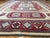 Tribal 1990s Kazak Hand-Knotted Wool Geometric Medallions on Cream Field Rug 9x11 For Sale - Image 3 of 10