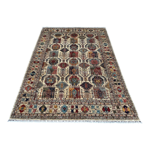 Hand-Knotted Afghan Kazak Wool Area Rug - 9'0" X 11'10