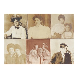 Late 19th Century Collage of Tiny Photographs For Sale