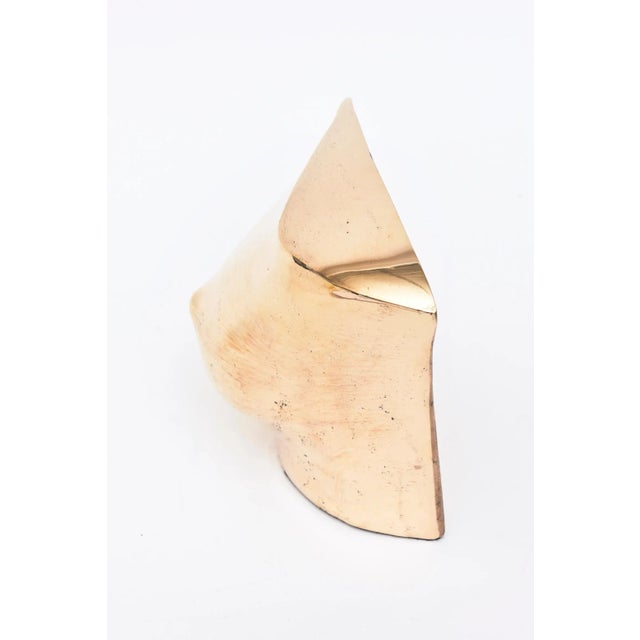 French Signed Modernist Cast Bronze Abstract Sculpture , 1990's For Sale In Miami - Image 6 of 12