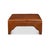 Modern Square Brown Leather Cocktail Ottoman For Sale - Image 3 of 12