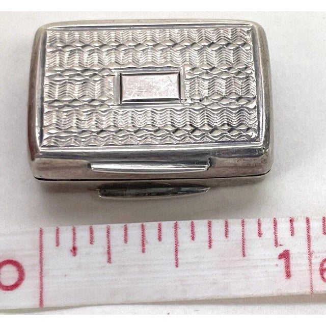 Metal Antique William IV English Sterling Silver & Gilt Vinaigrette, Birmingham 1836-7 For Sale - Image 7 of 7