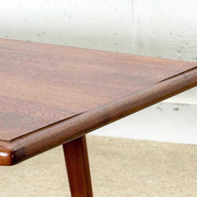 Brown Vintage Danish Coffee Table by Johannes Andersen, 1960 For Sale - Image 8 of 11