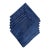 Vintage Xochi Midnight Blue Fruit Jacquard Dinner Napkins - Set of 7 For Sale