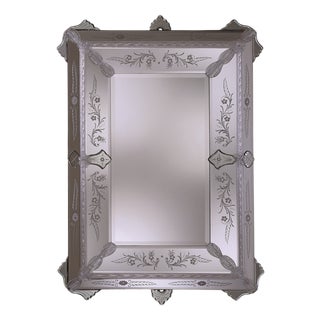 Venetian Mirror in Murano Glass by Fratelli Tosi For Sale