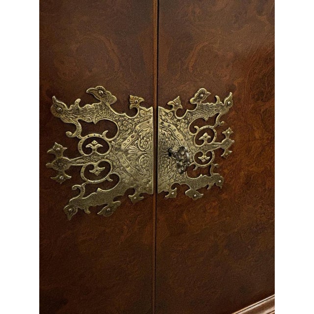 Cocktail Cabinet in Burr Walnut For Sale - Image 3 of 18