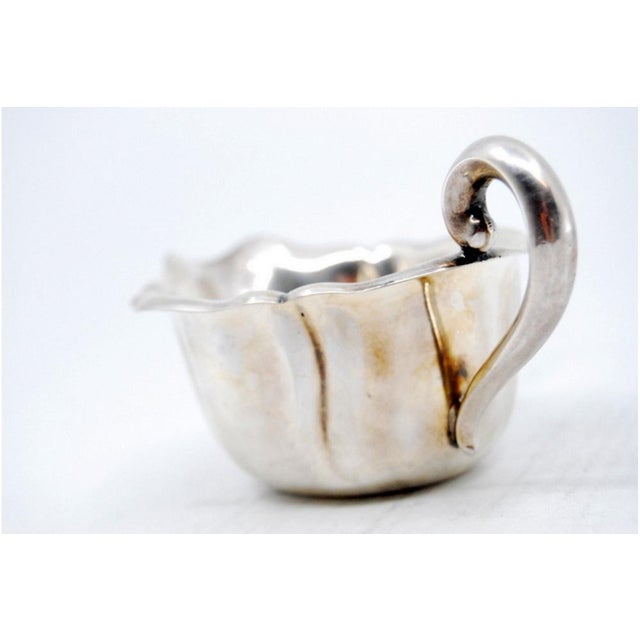 Small Gummed Silver Gravy Boat For Sale - Image 5 of 6