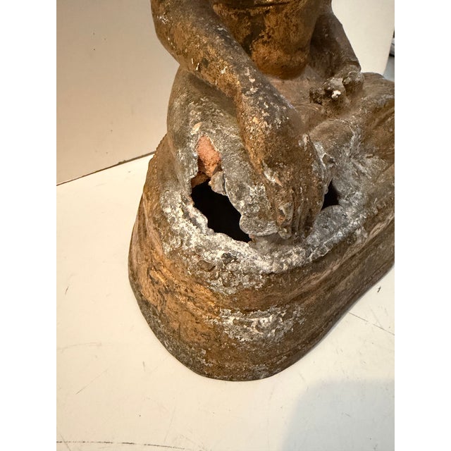 Vintage Thai Bronze Buddha Statue For Sale - Image 4 of 12