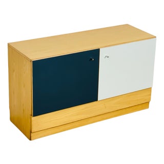 Vintage Sideboard in Ash Wood by Jean Prouvé, 1960s For Sale