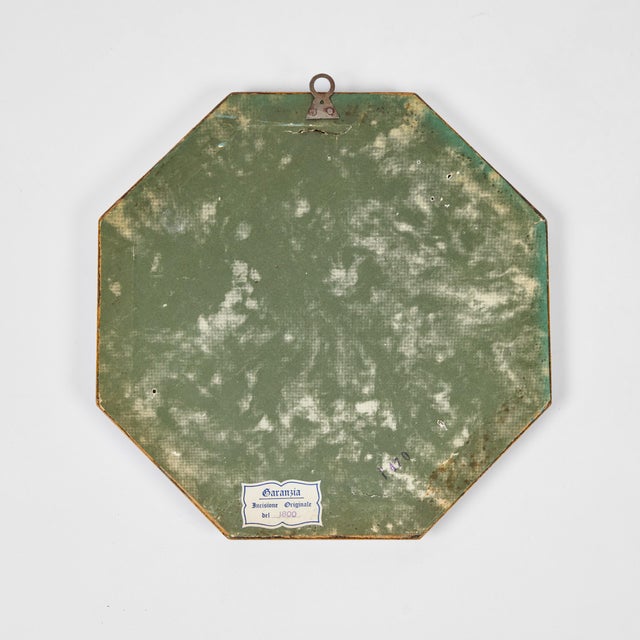 Blue Antique Hand Colored Print of European Notable C 1800's | E For Sale - Image 8 of 8