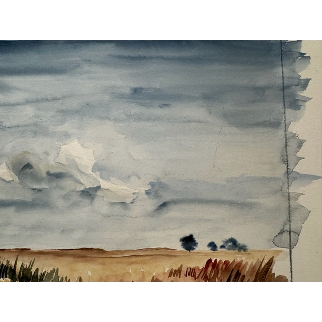 Rustic Henry Emil Salloch Original Watercolor on Paper River of Grass, Florida. 1948 For Sale - Image 3 of 9