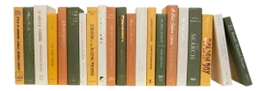 Decorative Books - Safari Book Bundle - 1 Foot of Green and Yellow Books