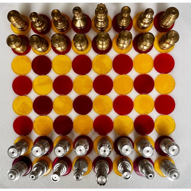 Mid 20th Century "One of a Kind" Industrial Pop Art Chess Set, 33 Pieces For Sale In Philadelphia - Image 6 of 12