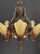 1930s Mid-West Mfg. Soleure Series Art Deco 6-Light Slip Shade Chandelier in Cast Bronze For Sale - Image 9 of 15