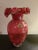 Glass 1970s Fenton Cranberry Swirl Glass Ruffled Edge Vase For Sale - Image 7 of 10