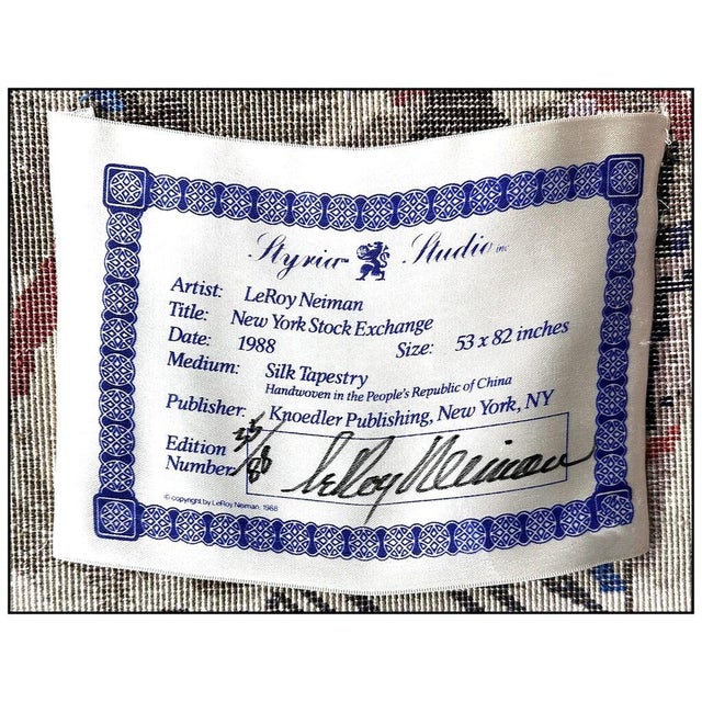 Leroy Neiman New York Stock Market, LeRoy Neiman For Sale - Image 4 of 5