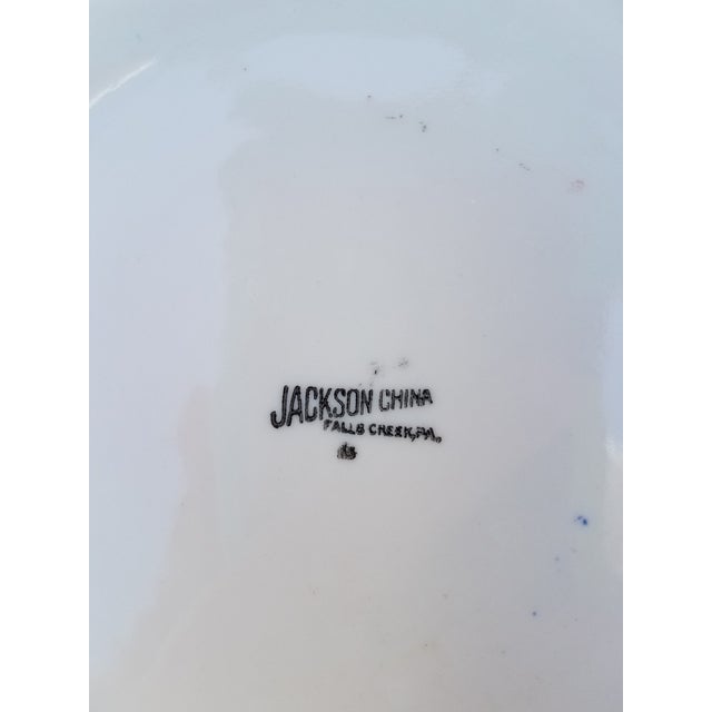 Vintage Chinoiserie Jackson China Lidded Rice Bowl Marked For Sale - Image 4 of 6