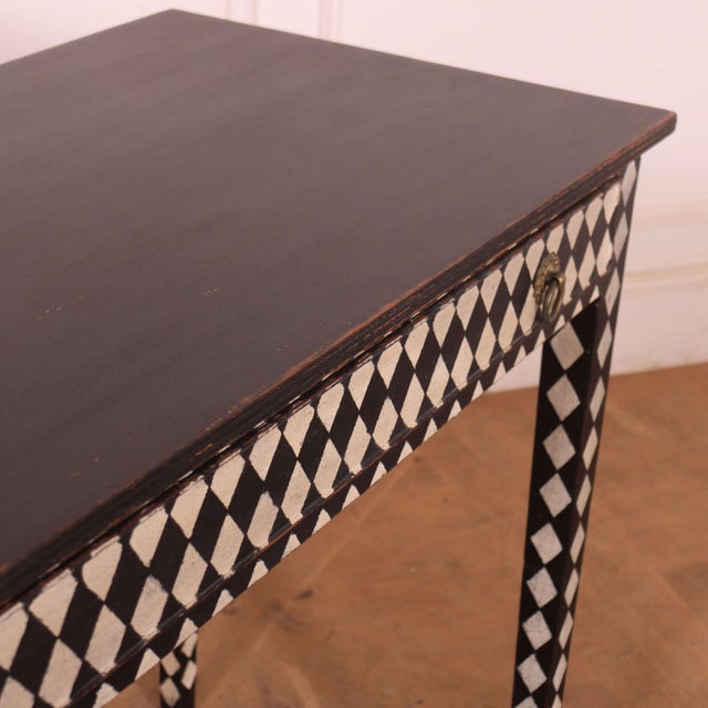 Black English Painted Lamp Table, 1890s For Sale - Image 8 of 9